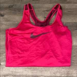 Pink Nike dri fit workout tank